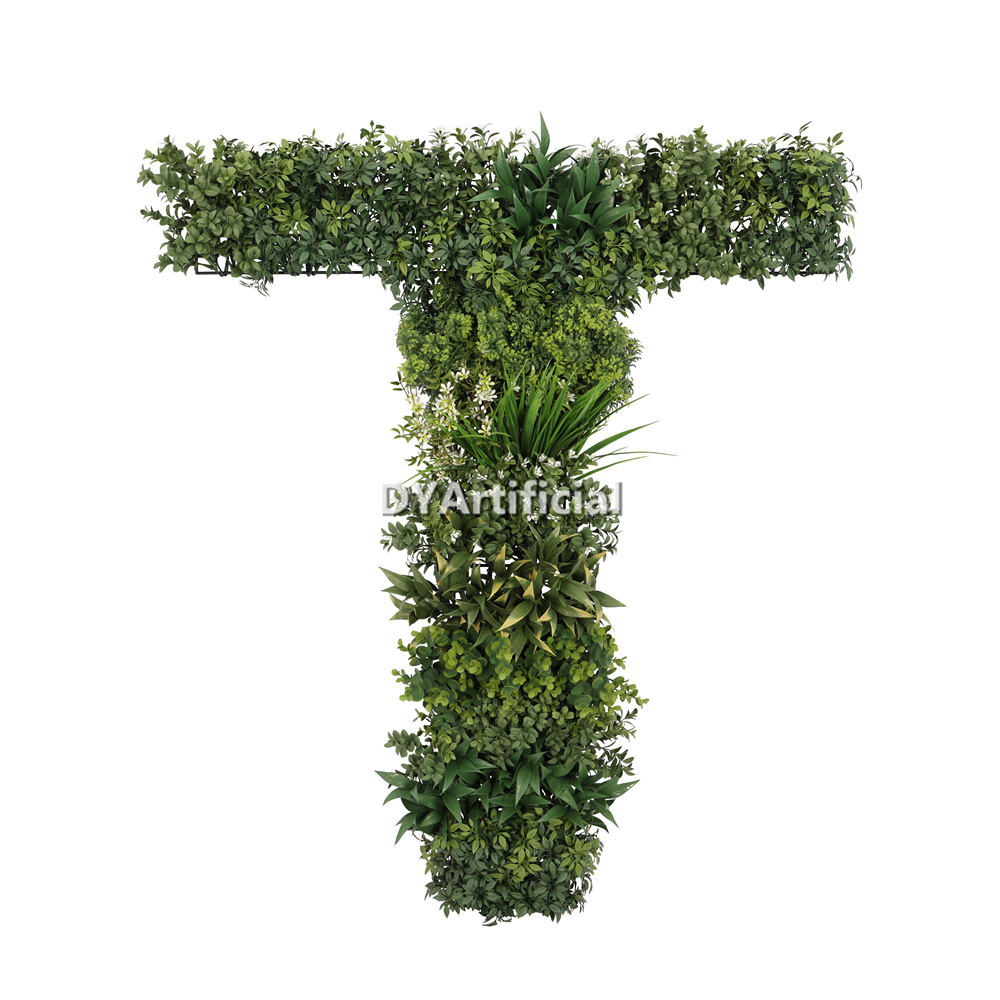 Customized Plants Wall Letter T