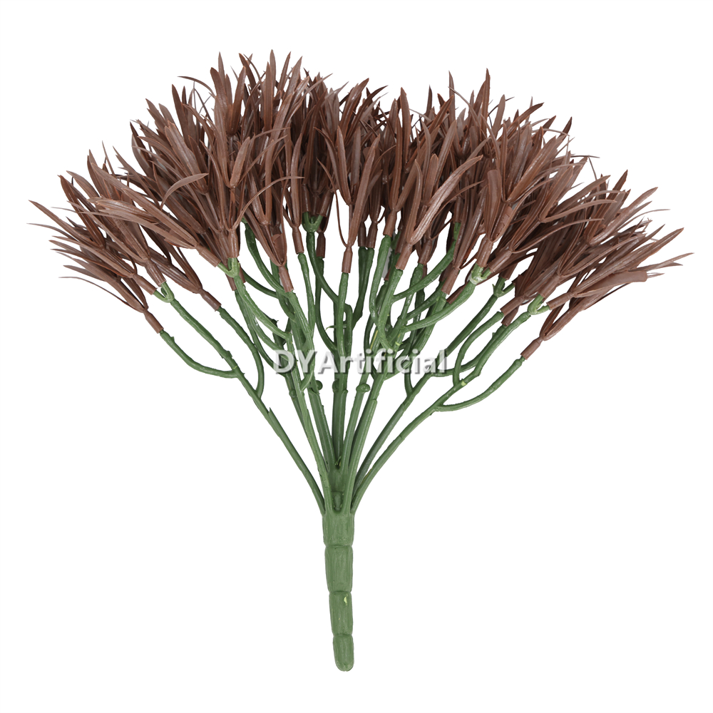 25CM Length Artificial Small Podocarpus Bush Brown