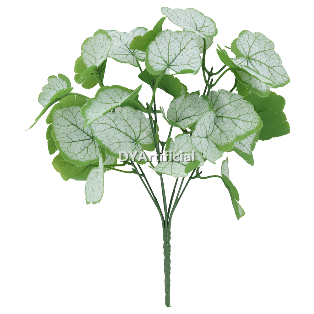 Artificial White Green Geranium 32CM Length Outdoor UV Protected