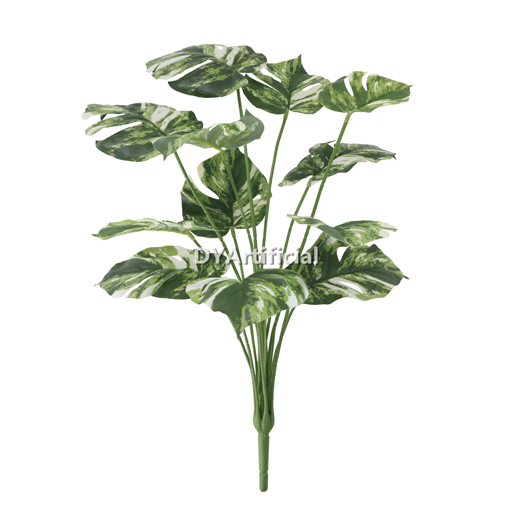 Artificial White Green Monstera Vine 59CM Length Indoor