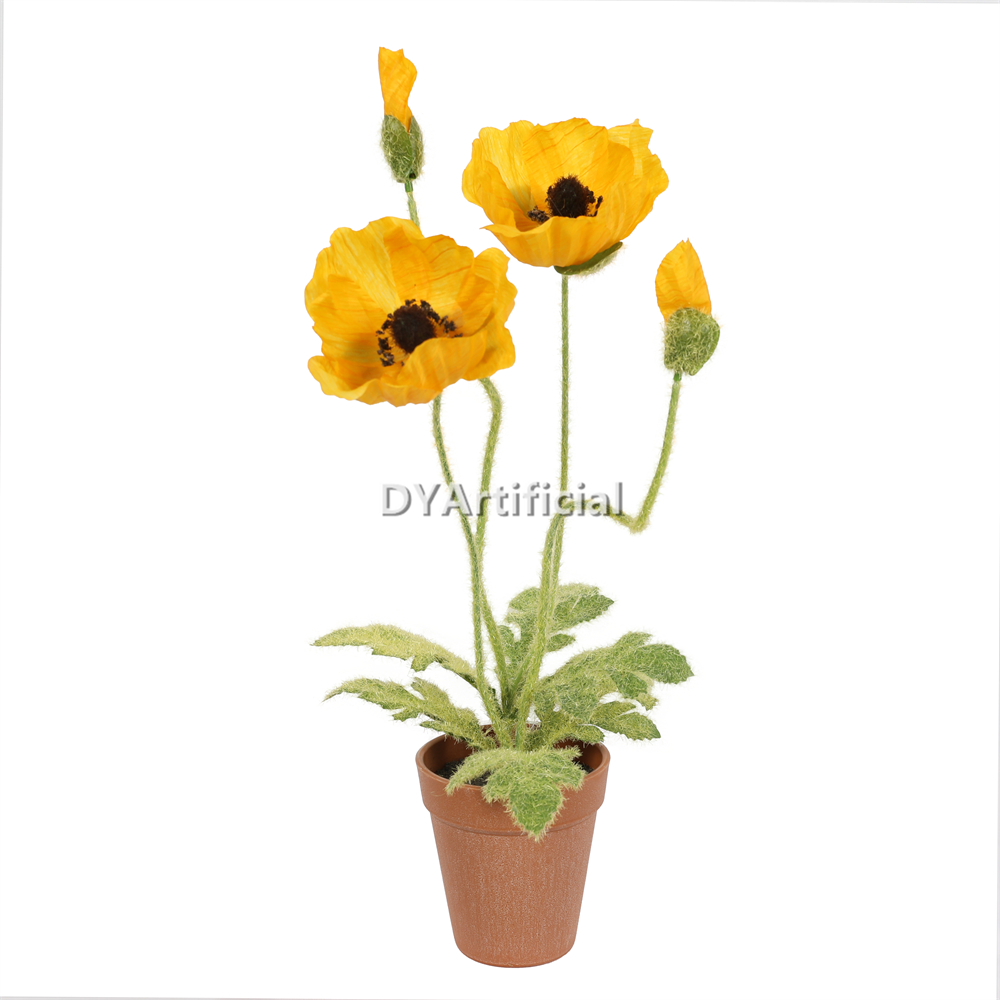 Artificial Plants In Plastic Pot 44CM Height Indoor