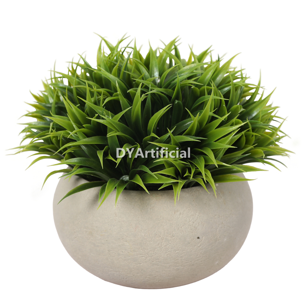 Artificial Flowers In A Pulp Pot 15CM Height Indoor