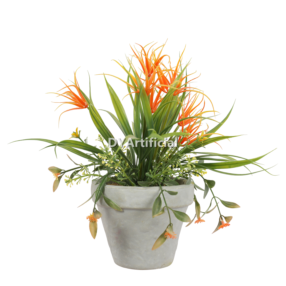 Plastic Plant Assorted In Eva Pot 23CM Height Indoor