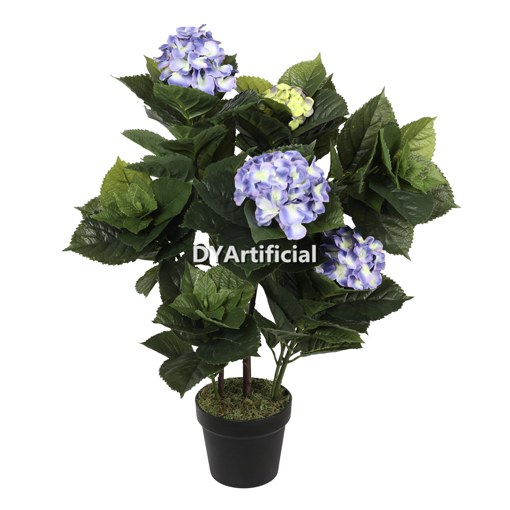 74CM Height Hydrangea Plant Purple and cyan-blue