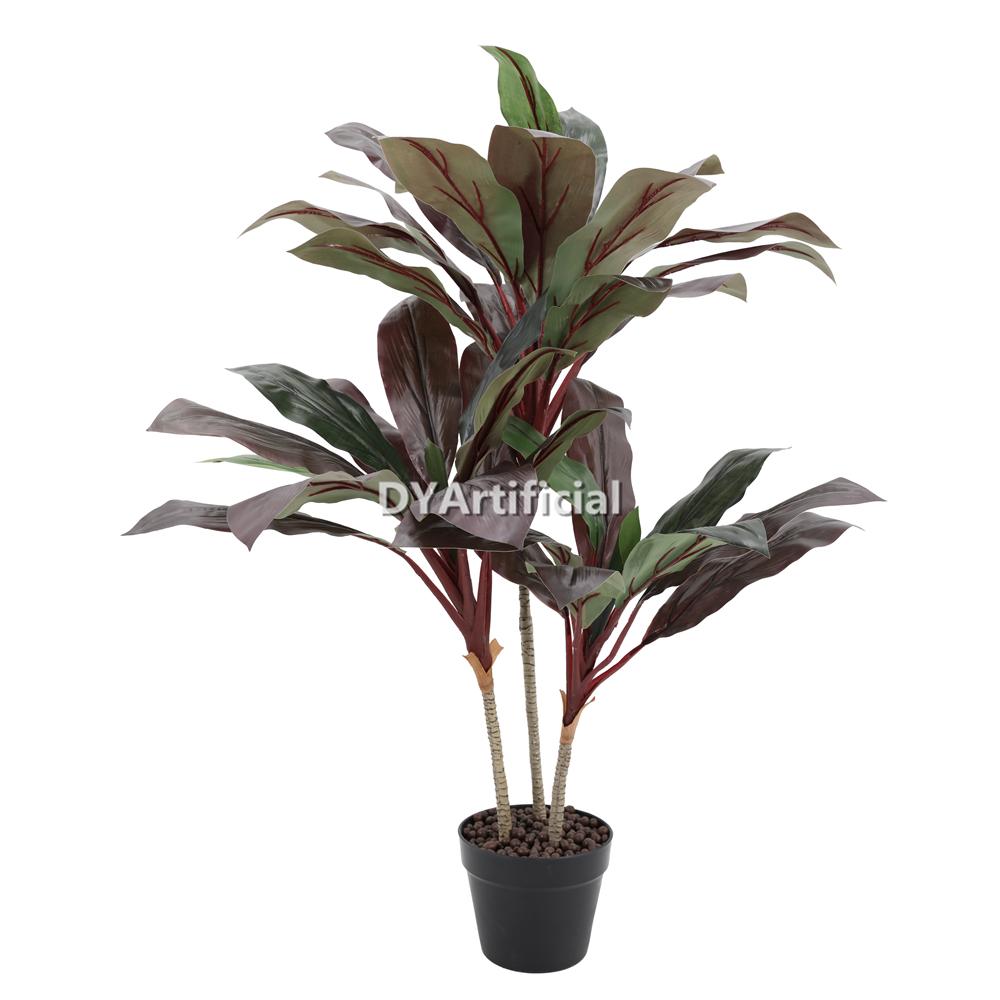 Premium 120CM Green Artificial Cordyline Fruticosa Autumn Indoor