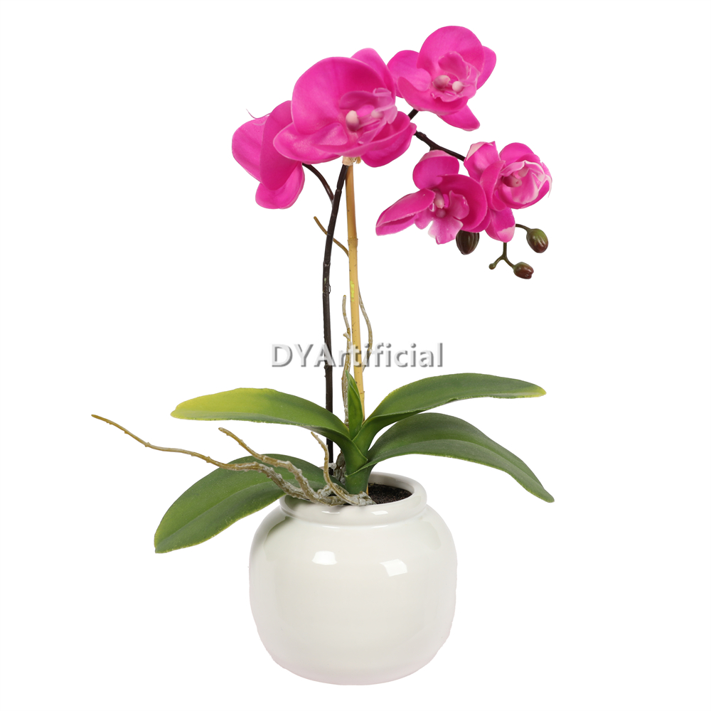 Artificial Orchids In Ceramic Pot 35CM Height