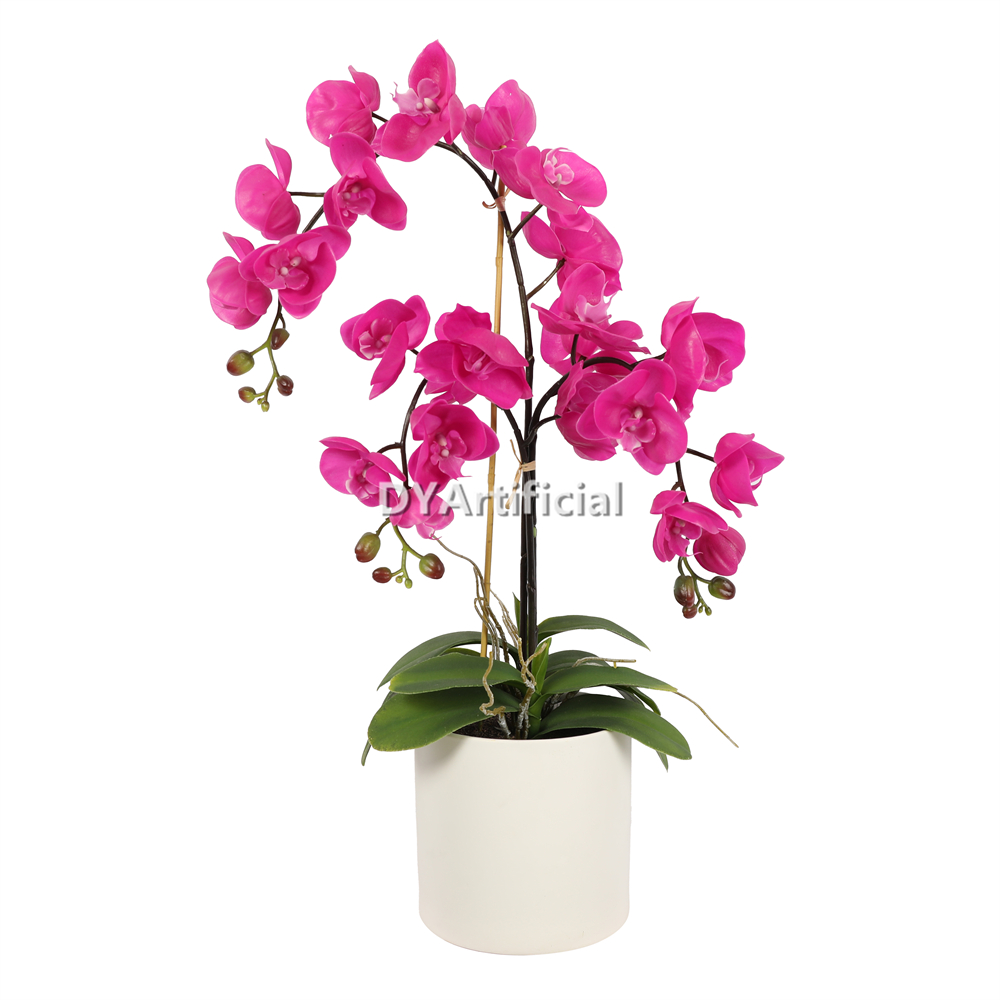 Artificial Orchids In Ceramic Pot 64CM Height