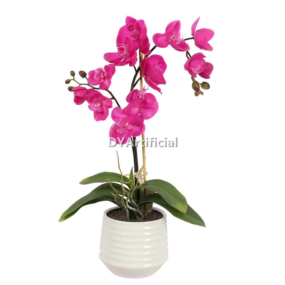 Artificial Orchids In Ceramic Pot 54CM Height