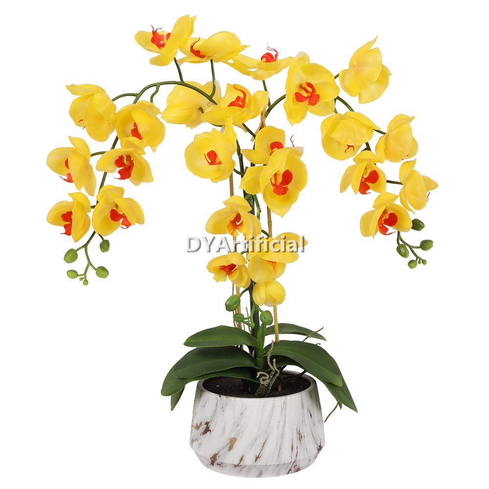 Artificial Orchids In Ceramic Pot 64CM Height