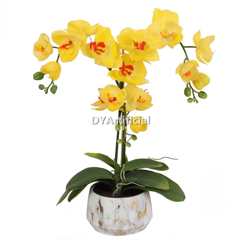 Artificial Orchids In Ceramic Pot 52CM Height