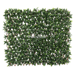 Outdoor Artificial Ivy Screening on Willow Trellis
