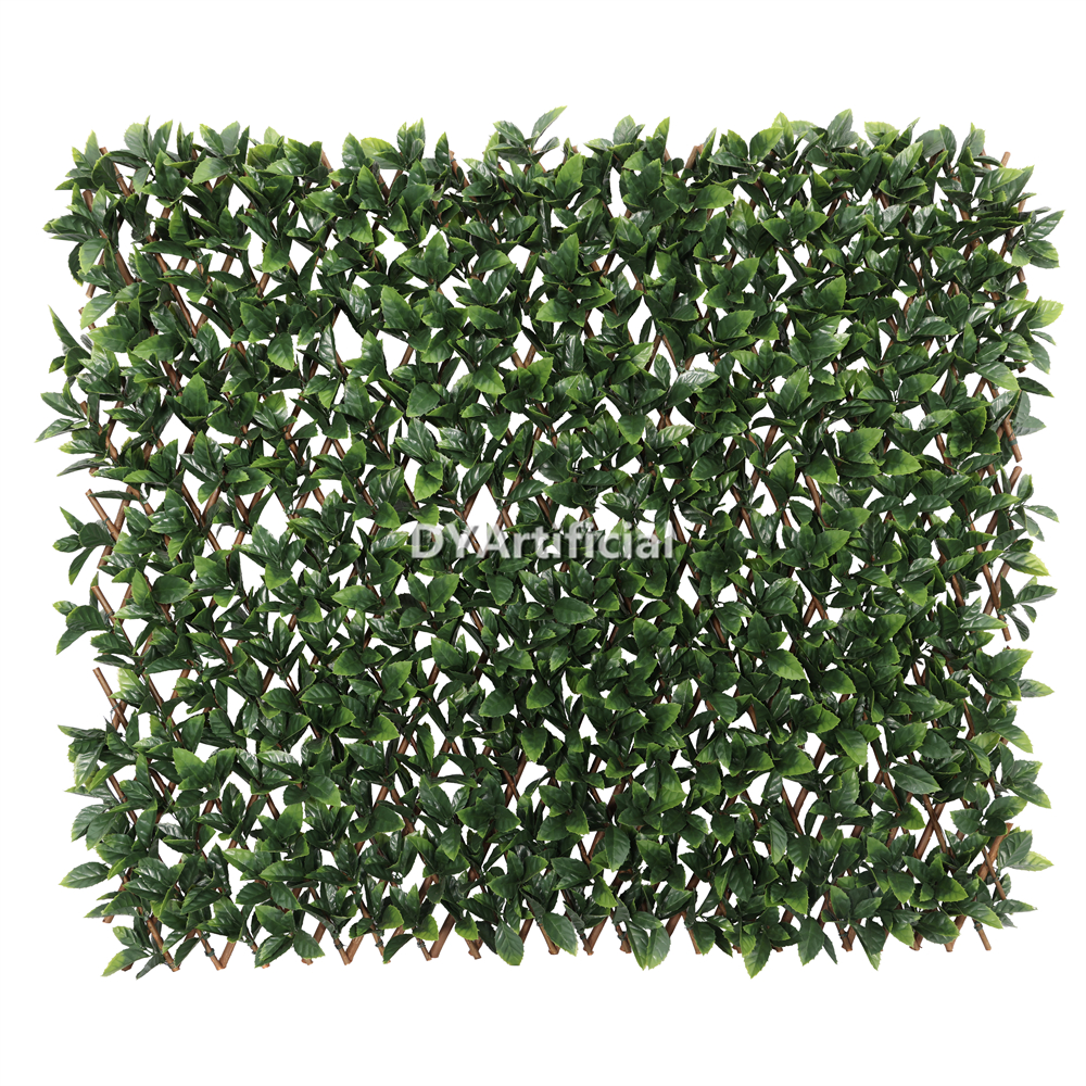 Outdoor Artificial Ivy Screening on Willow Trellis
