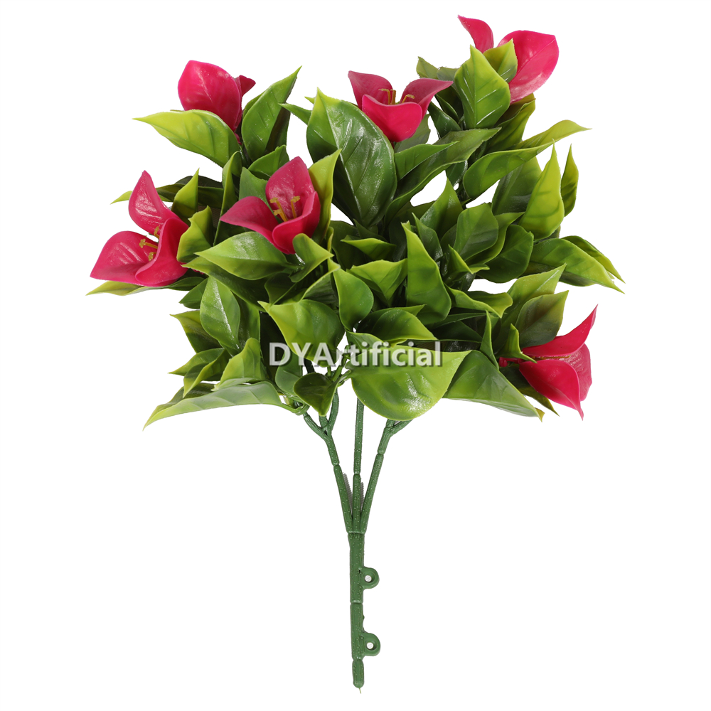 Gardenia leaf Double Green with Red Plum Blossom 30CM UV Protected
