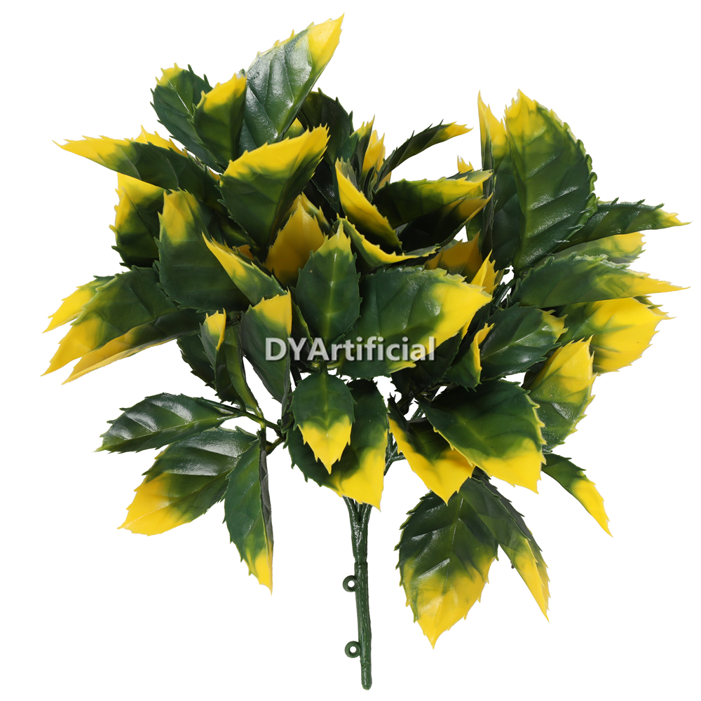 Yellow Red Leaf Heather Bunch 27CM Outdoor UV Protected