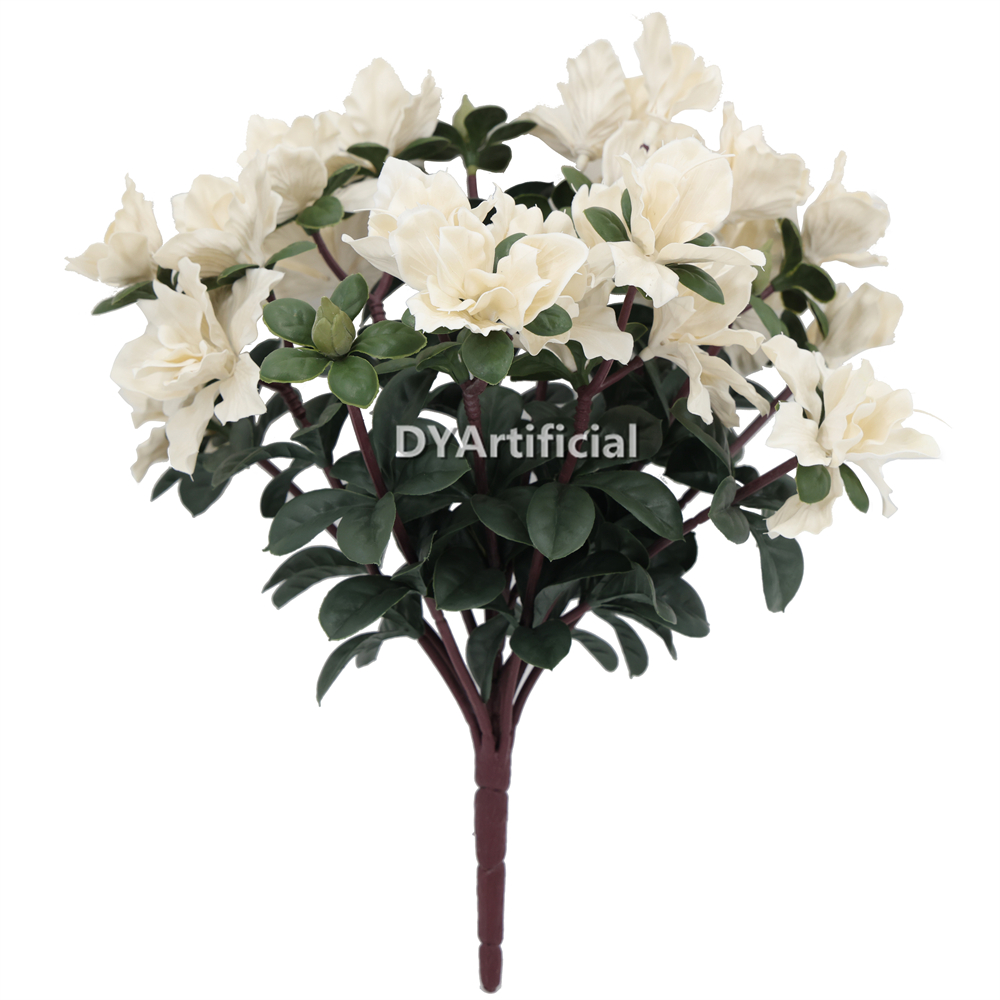 42CM Length Big Artificial AZALEA Flower Plants White Outdoor UV Protected