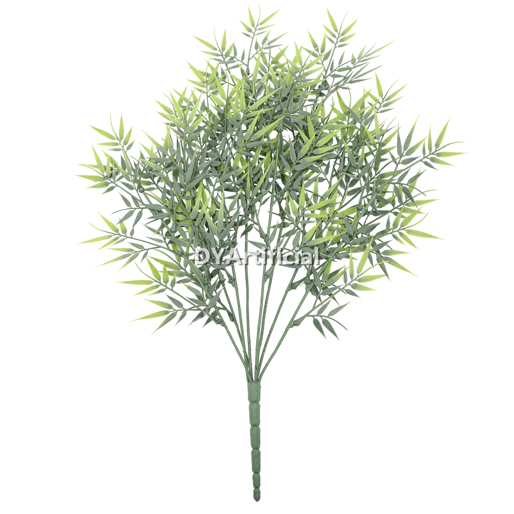 52CM Length Dark Green Artificial Bamboo Bush UV, NO FR