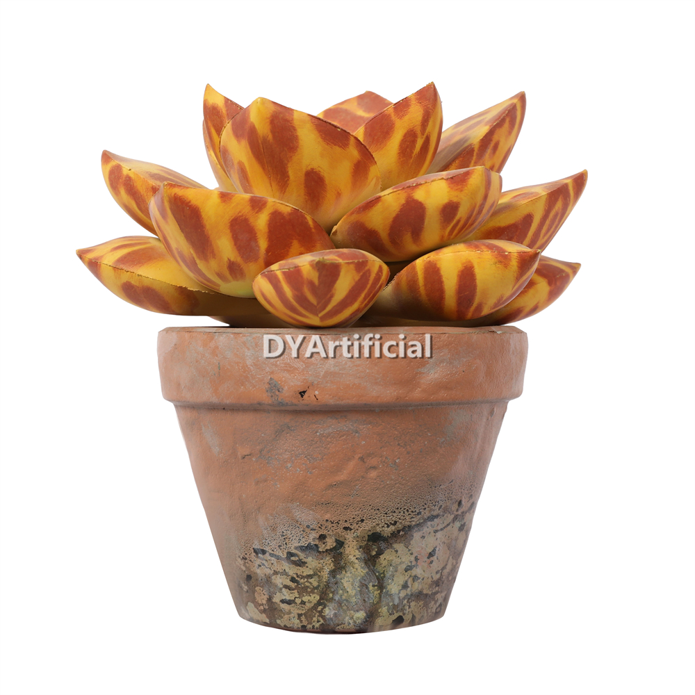 Colored Artificial Thick Stone Lotus 17CM Height