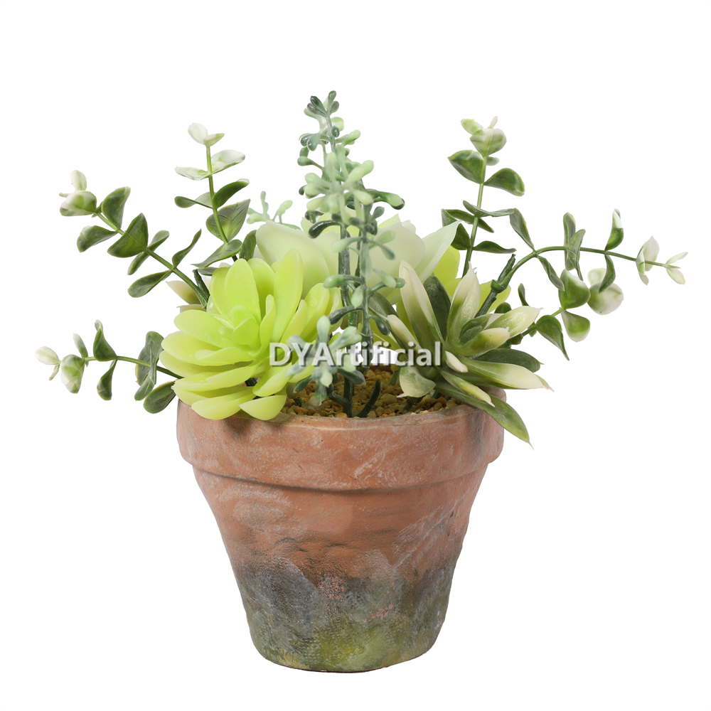 Artificial Plastic Plants With Eva Pot 21CM Height