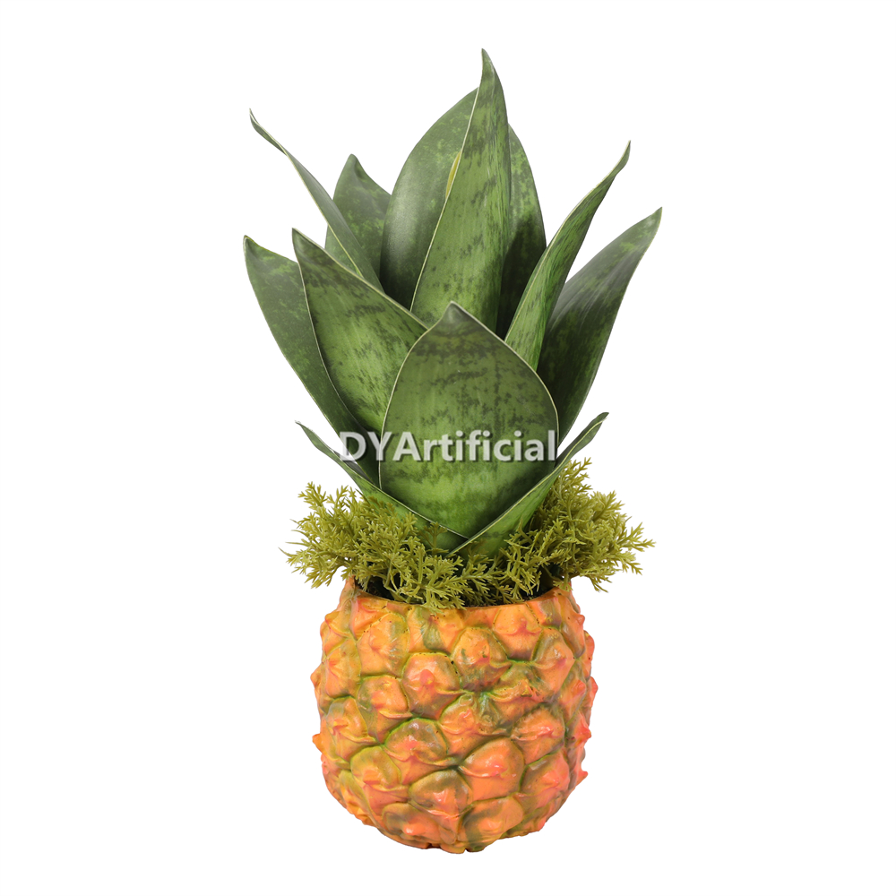 Artificial Leaves In Eva Pot 24CM Height