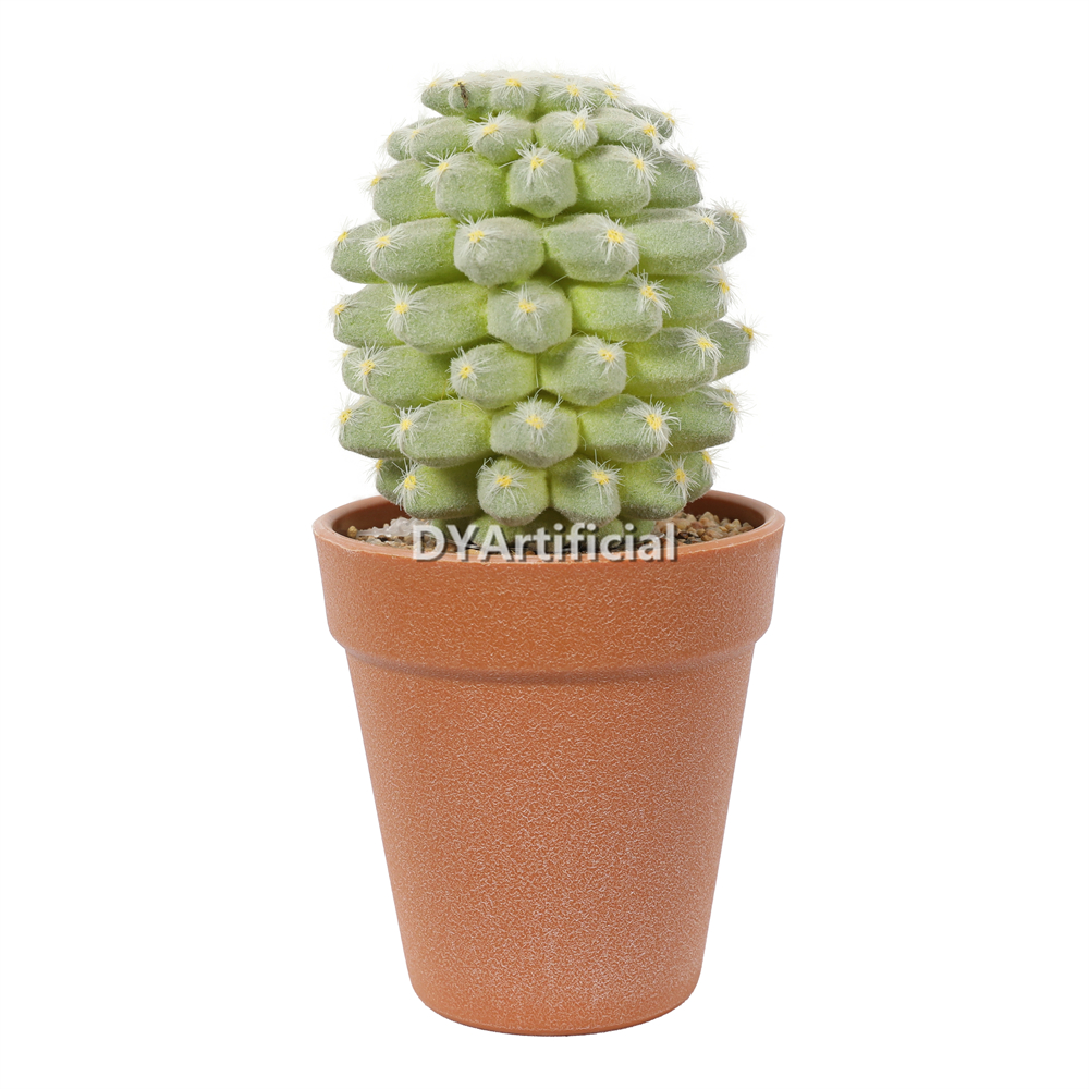 Single Than Green Flocking Flocking Pine Seed Head 19CM Height