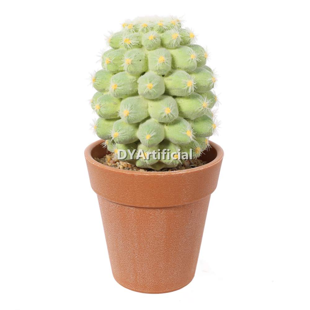Single Than Green Flocking Flocking Pine Seed Head 15CM Height