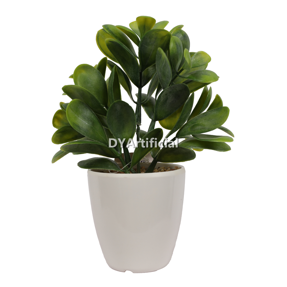 Artificial Plants In Plasite Pot 17.5CM Height