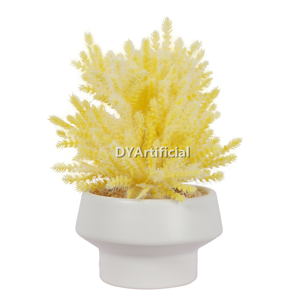Artificial Flowers In Ceramic Pot 18CM Height