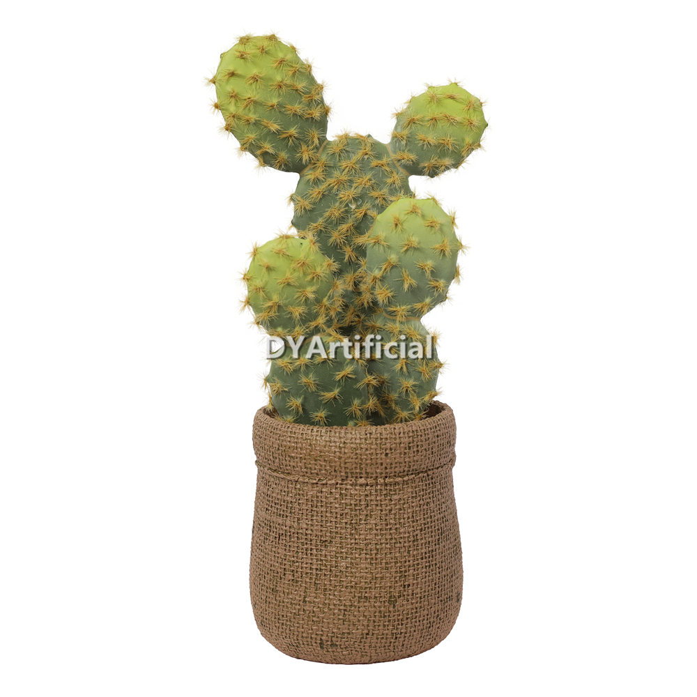 Artificial Cactus In PP Pot 27CM Height