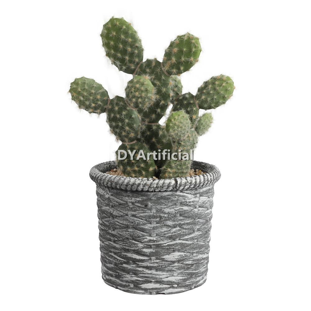 Artificial Cactus In PP Pot 28CM Height
