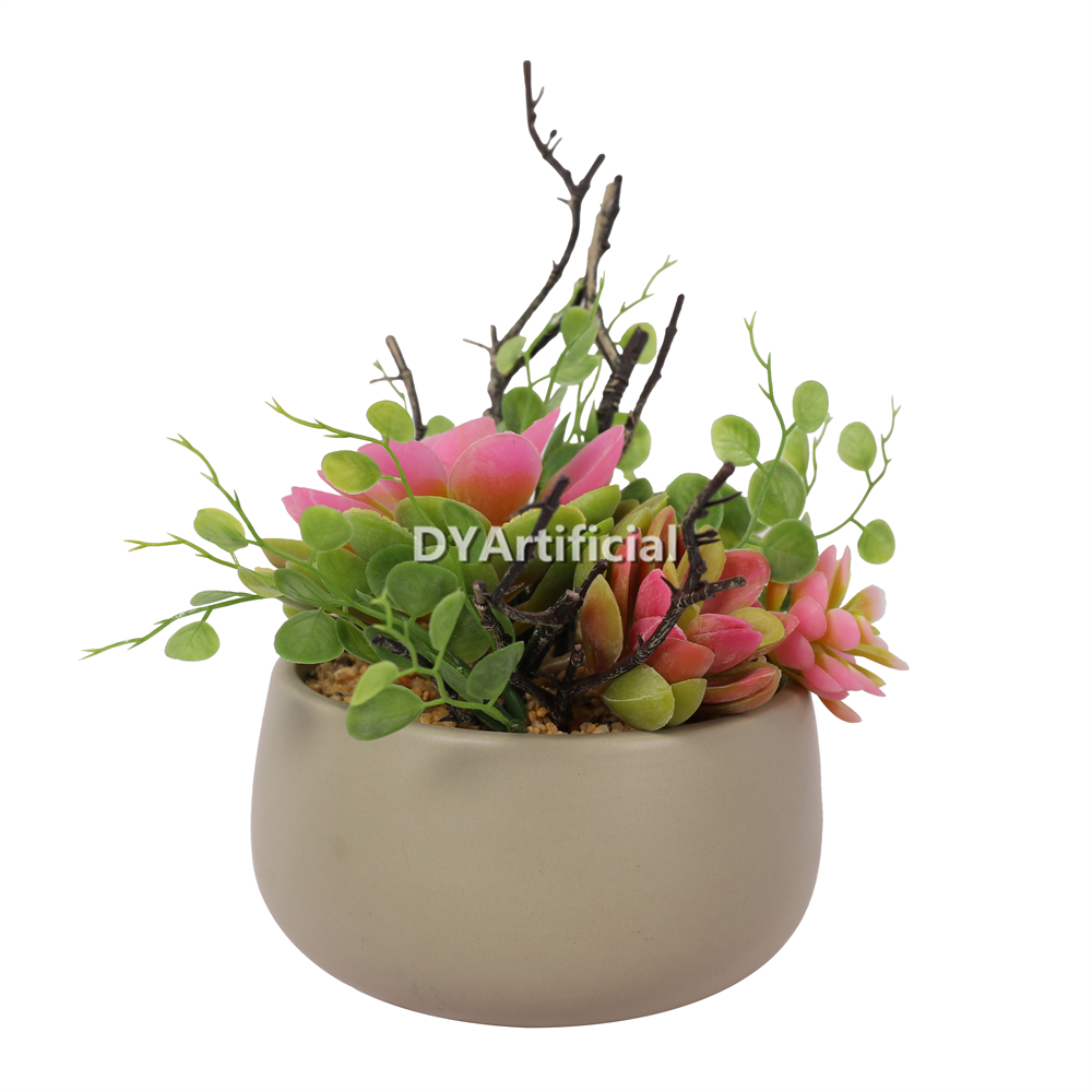 Artificial Cactus In PP Pot 19CM Height