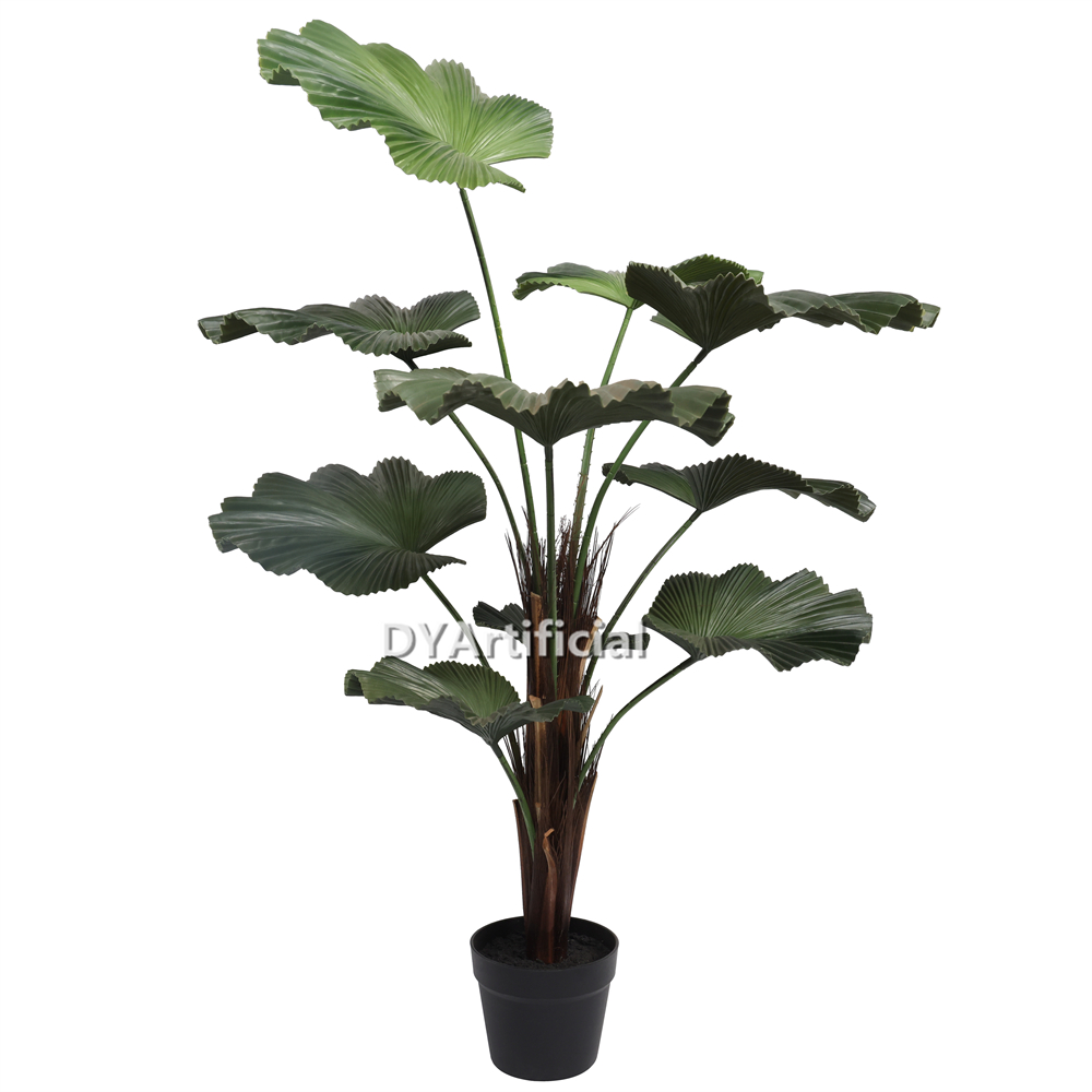 Artificial Ruffled Fan Palm 110CM Height Outdoor UV Protected