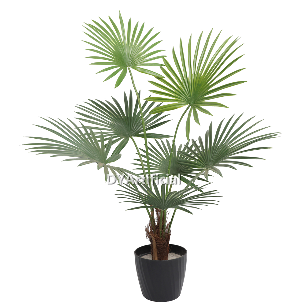 Premium Artificial Fan Palm Plants 85CM Height Outdoor UV Protected