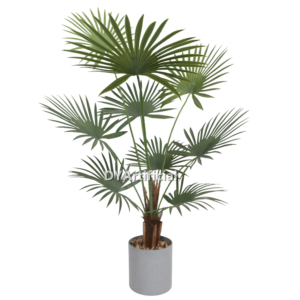 Premium Artificial Fan Palm Plants 95CM Height Outdoor UV Protected