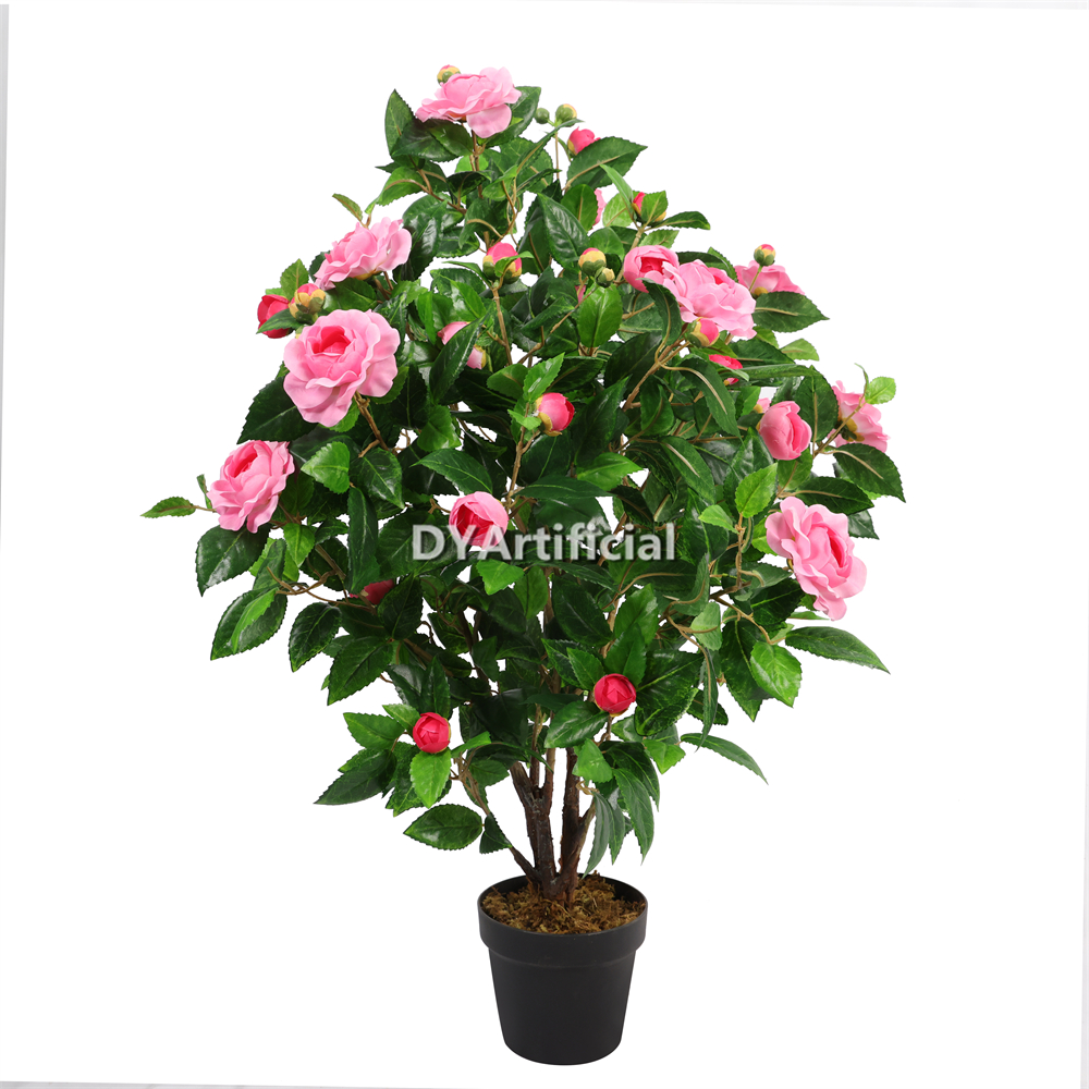 Premium Artificial Camellia Tree in Light Pink 95CM
