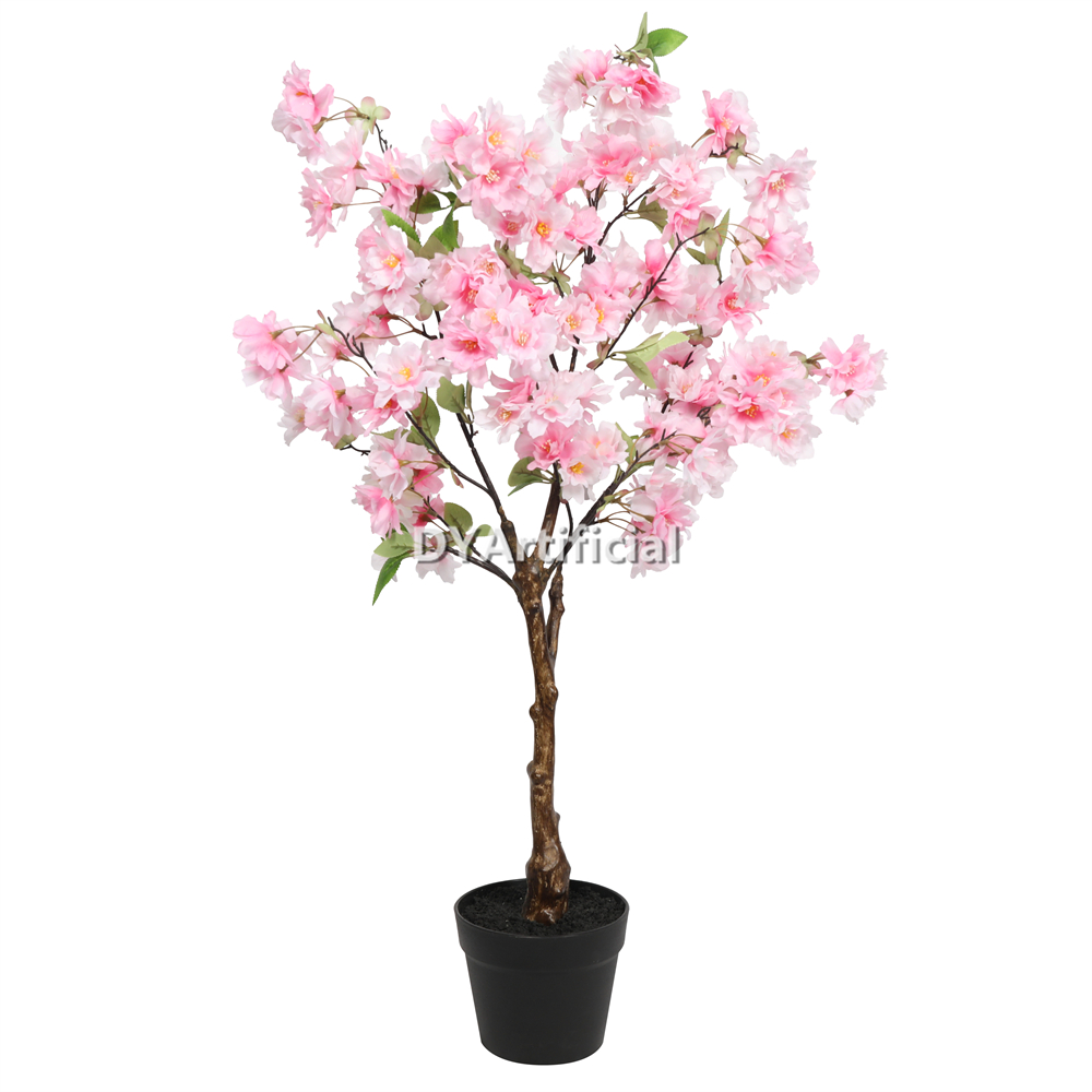 Premium Artificial Cherry Blossom Tree 100CM Height Pink Indoor