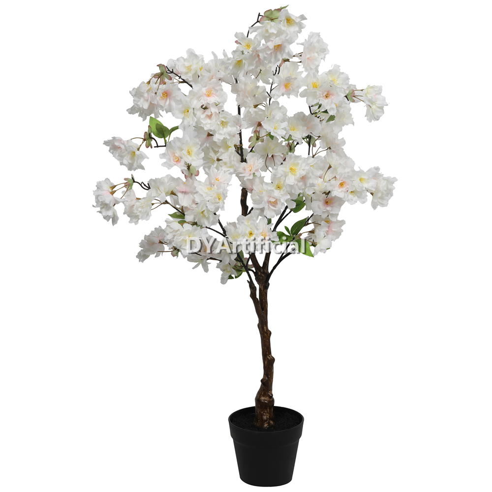 Premium Artificial Cherry Blossom Tree 100CM Height White Indoor