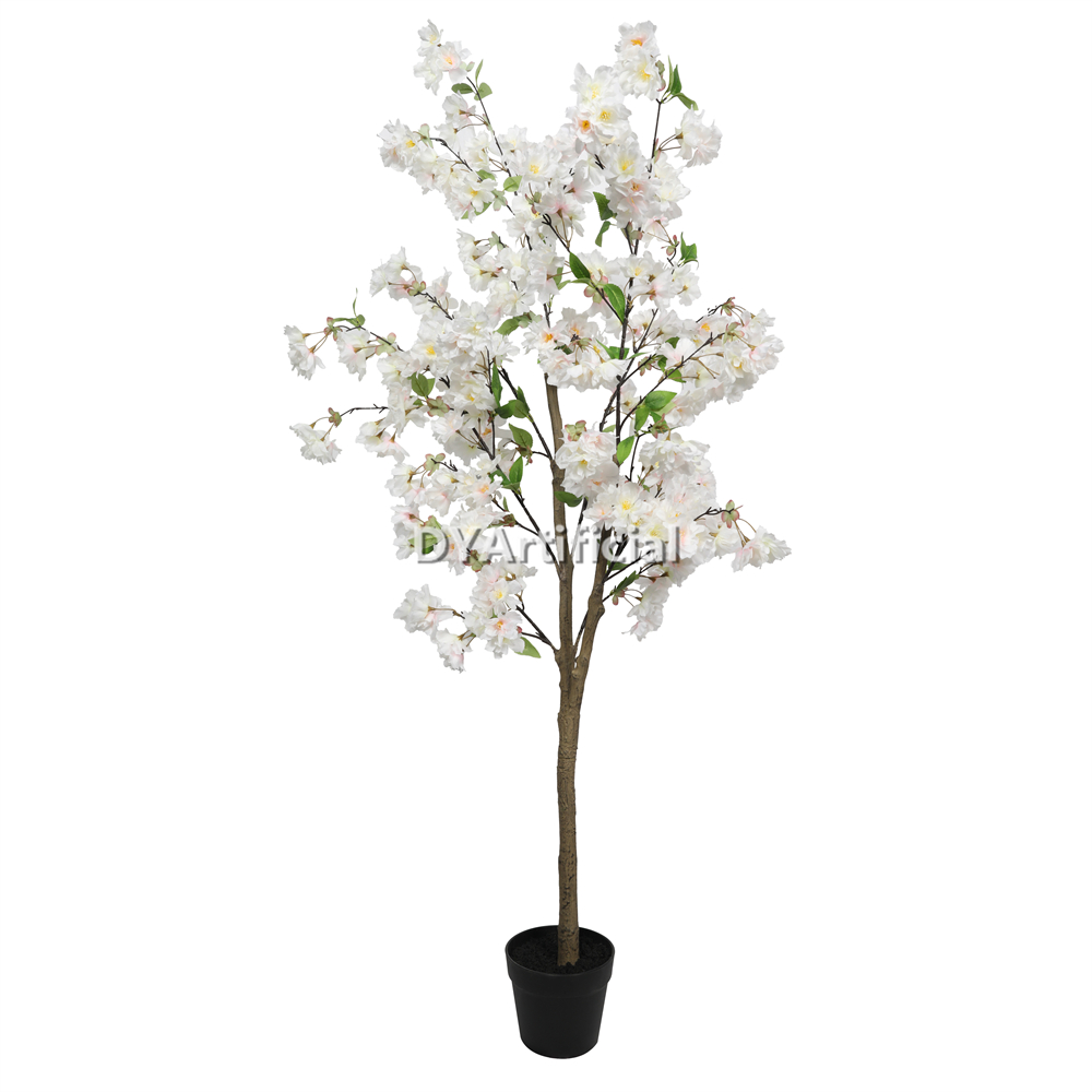 Premium Artificial Cherry Blossom Tree 150CM Height White Indoor