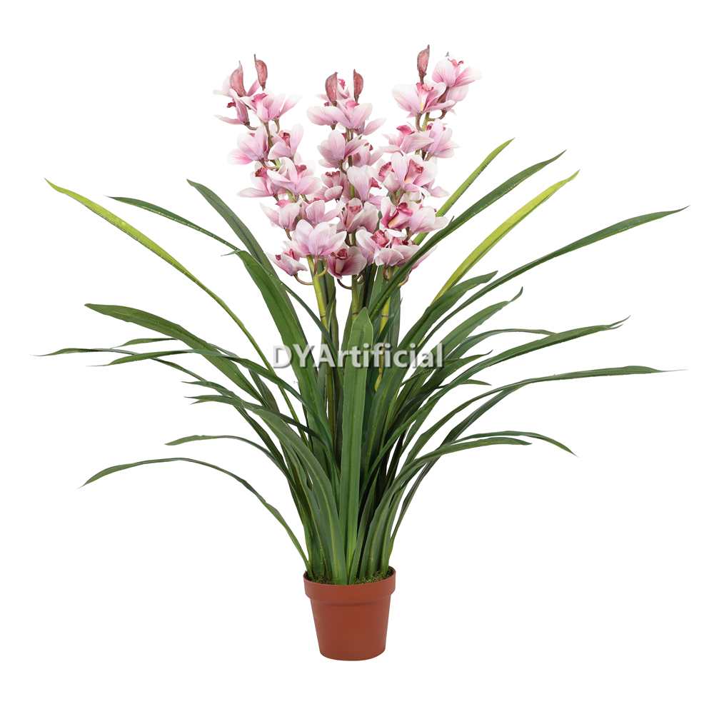 Artificial Big Dwarf Cymbidium 110CM Indoor