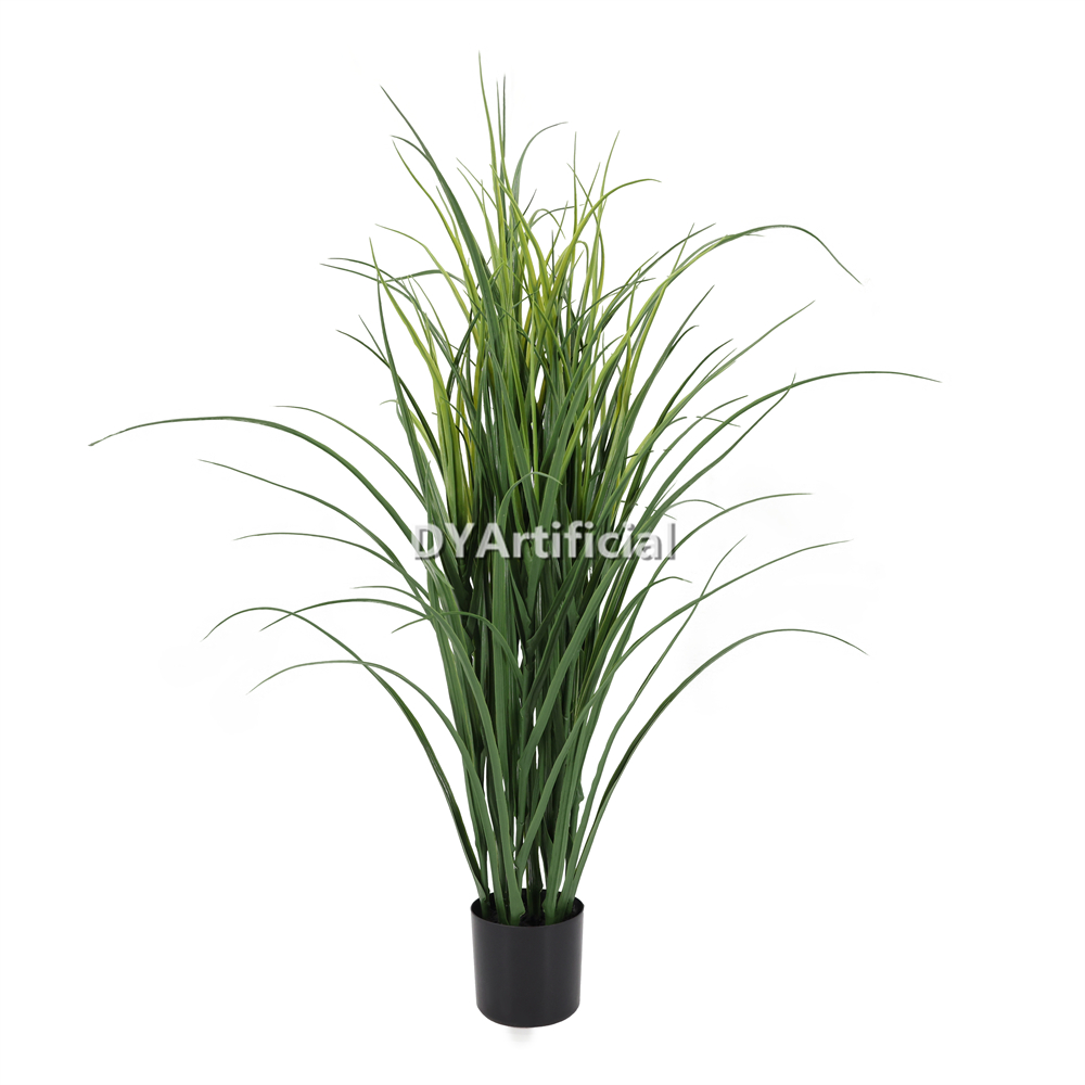 Potted Artificial Reed Grass Deluxe 100CM ALL Green UV Protected