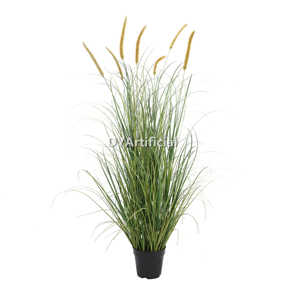 Artificial Foxtail Grass Plants Green 120CM 7 Heads