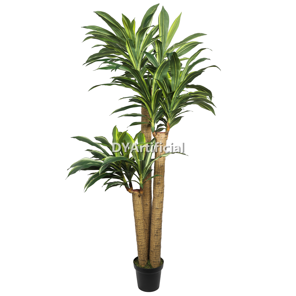 Artificial Corn Stalk Dracaena with Yellow Green Leaves 180CM Height Indoor