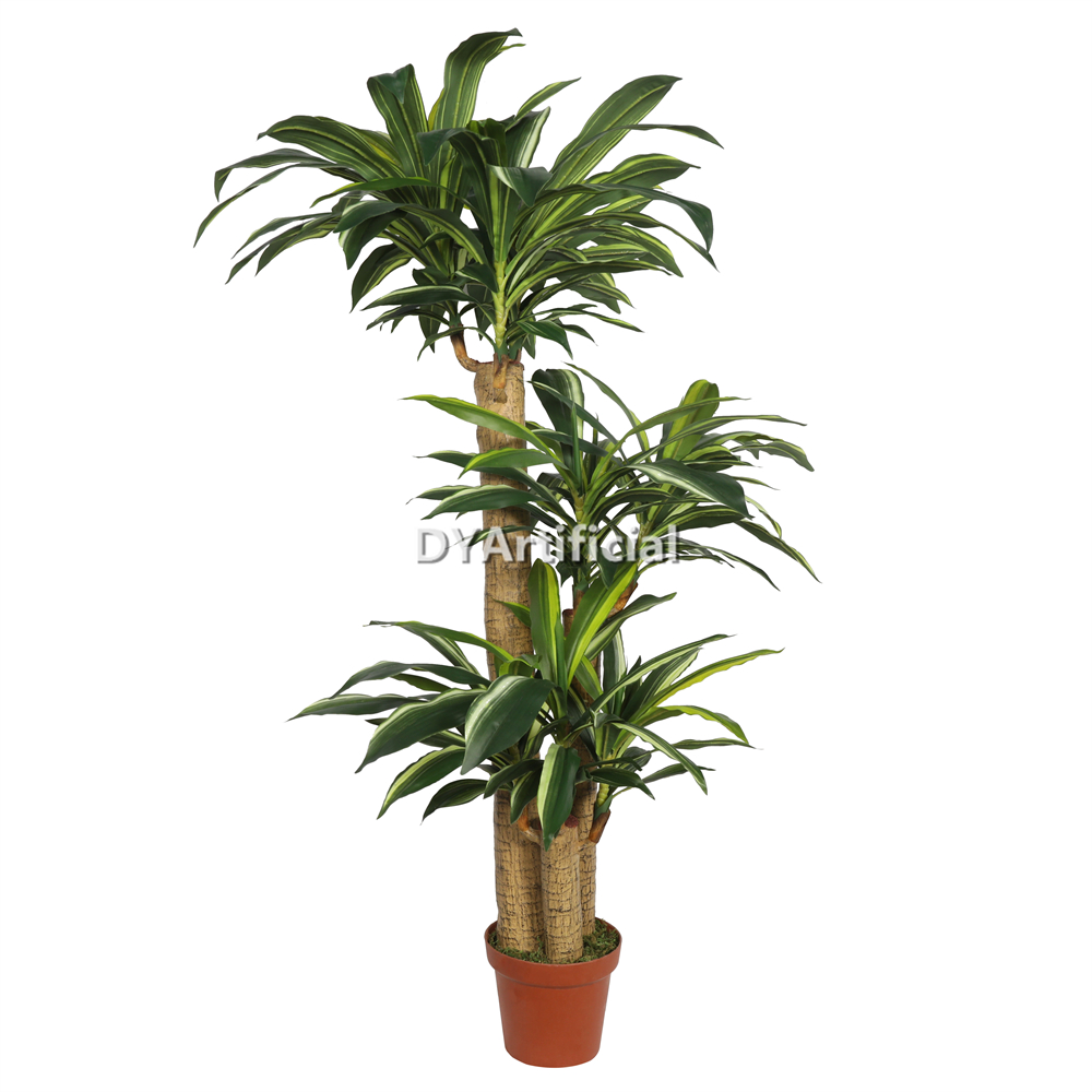 Artificial Dracaena Fragrans with Yellow Green Leaves 135CM Height Indoor