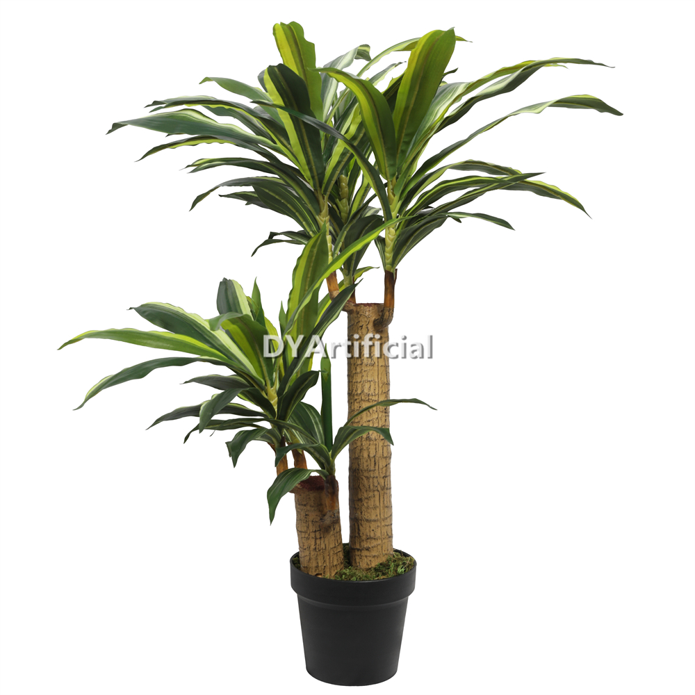 Artificial Corn Stalk Dracaena with Yellow Green Leaves 94CM Height Indoor