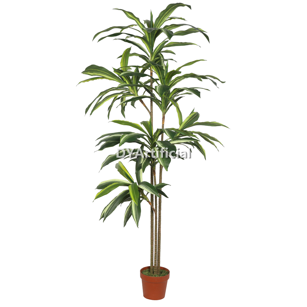 Artificial Dracaena Fragrans with Yellow Green Leaves 160CM Height Indoor