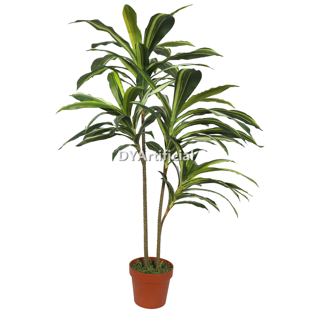 Artificial Dracaena Fragrans with Yellow Green Leaves 100CM Height Indoor