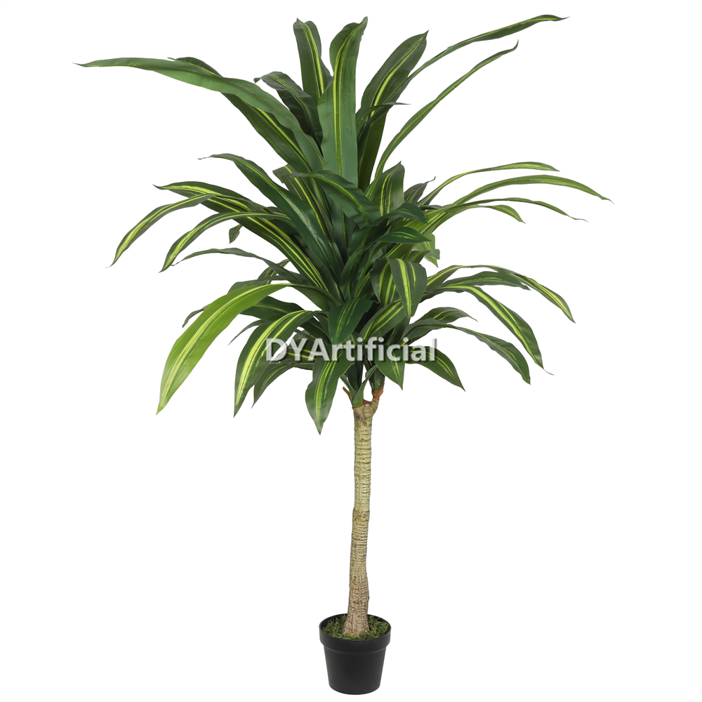Artificial Dracaena Fragrans with Yellow Green Leaves 180CM Height Indoor