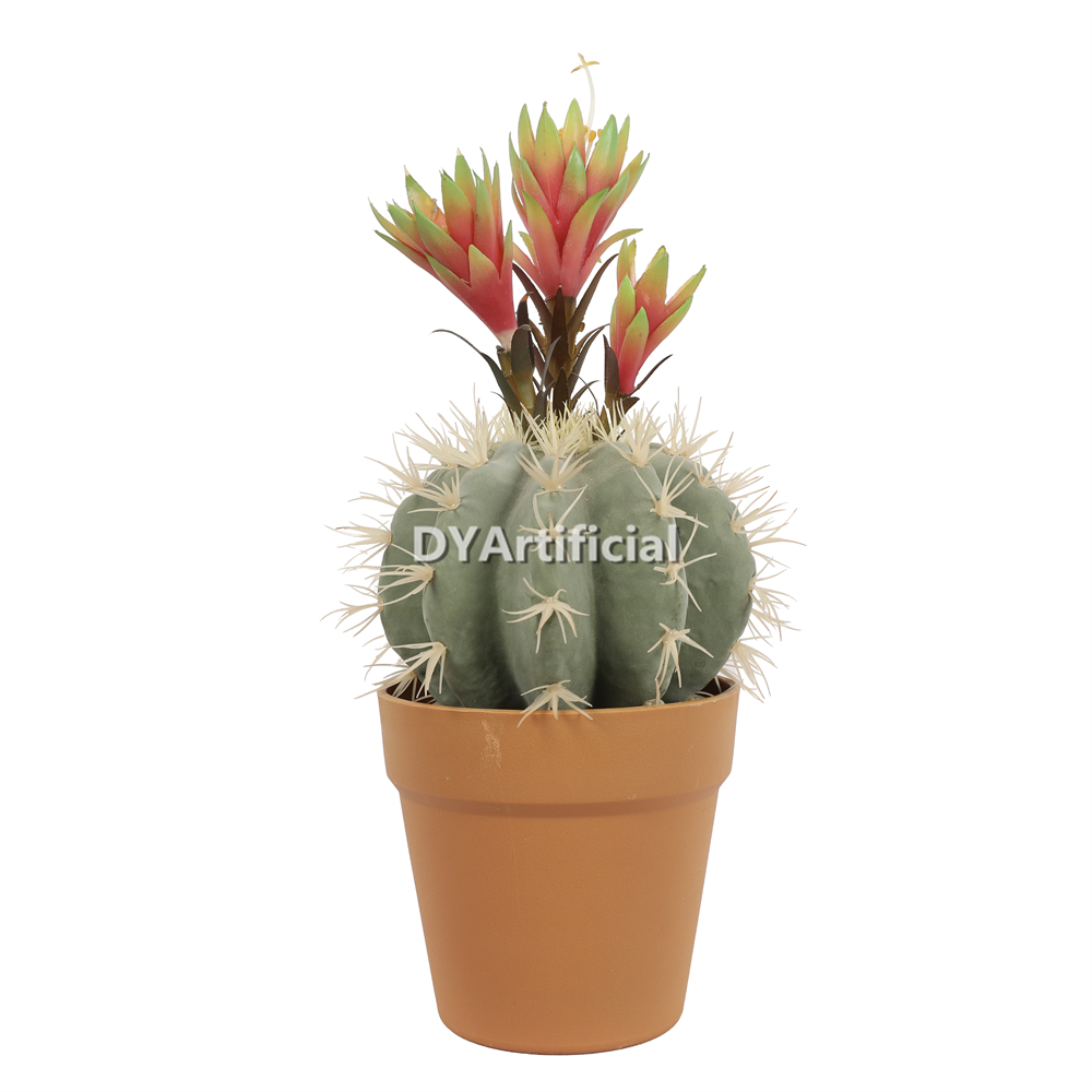 S Cactus In Plactic Pot 38CM Height Indoor