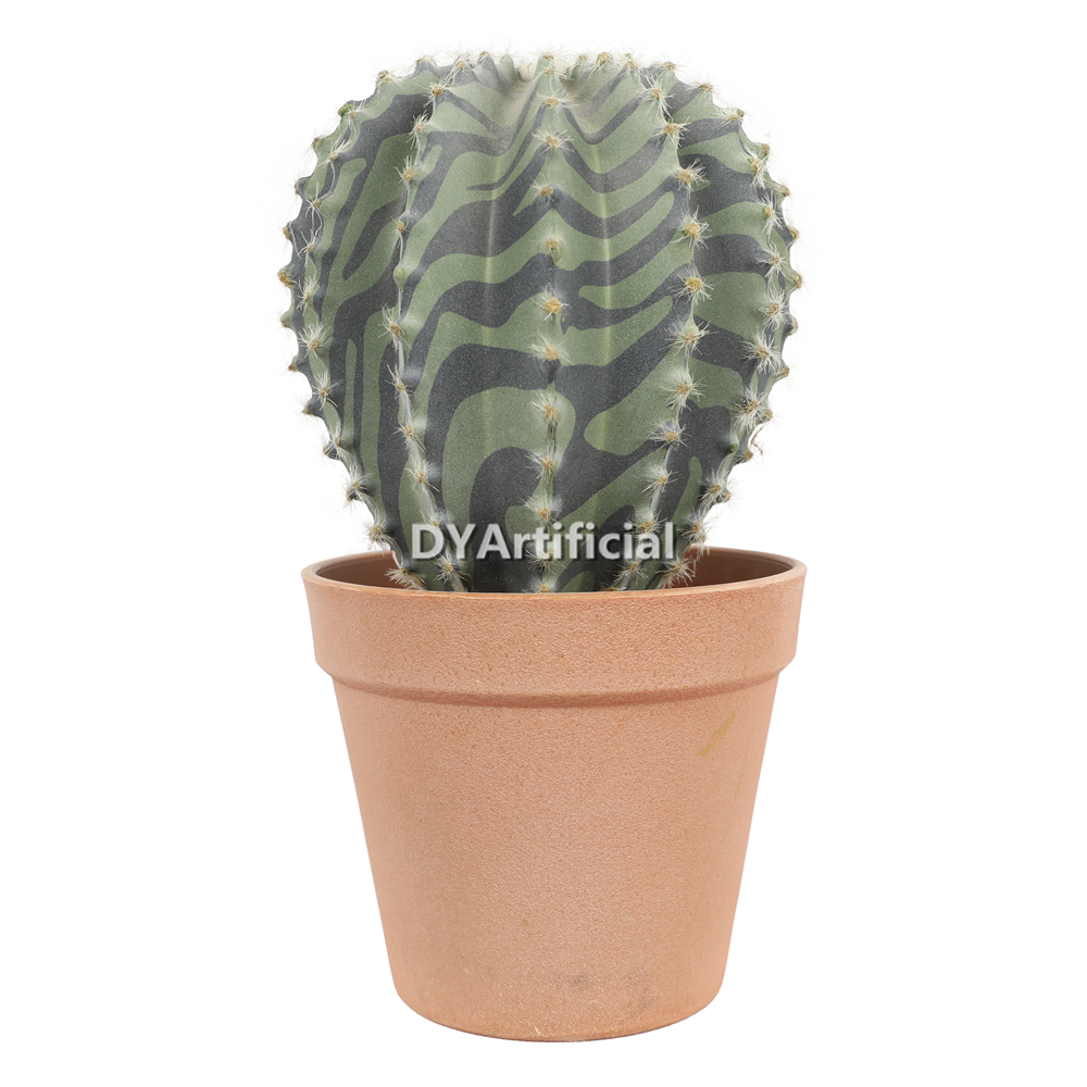 Artificial Cactus In Plastic Pot 25CM Height Indoor