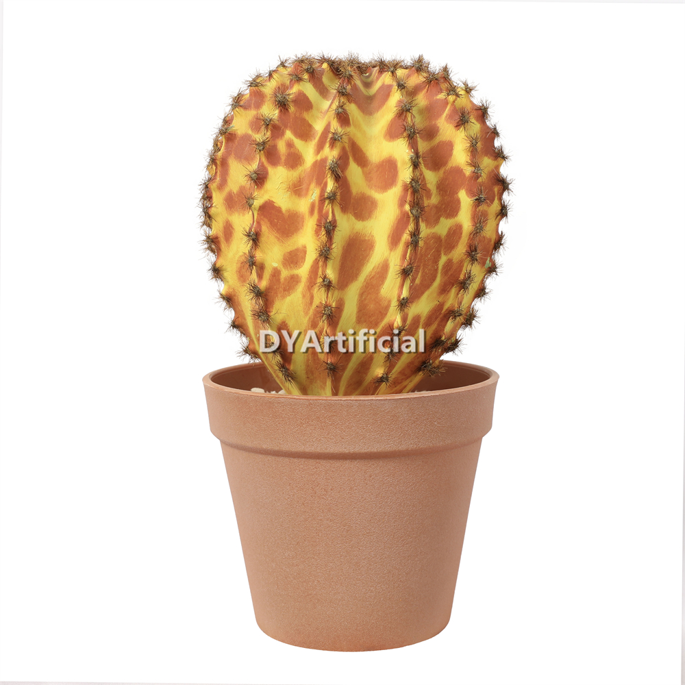 Artificial Cactus In Plastic Pot 25CM Height Indoor