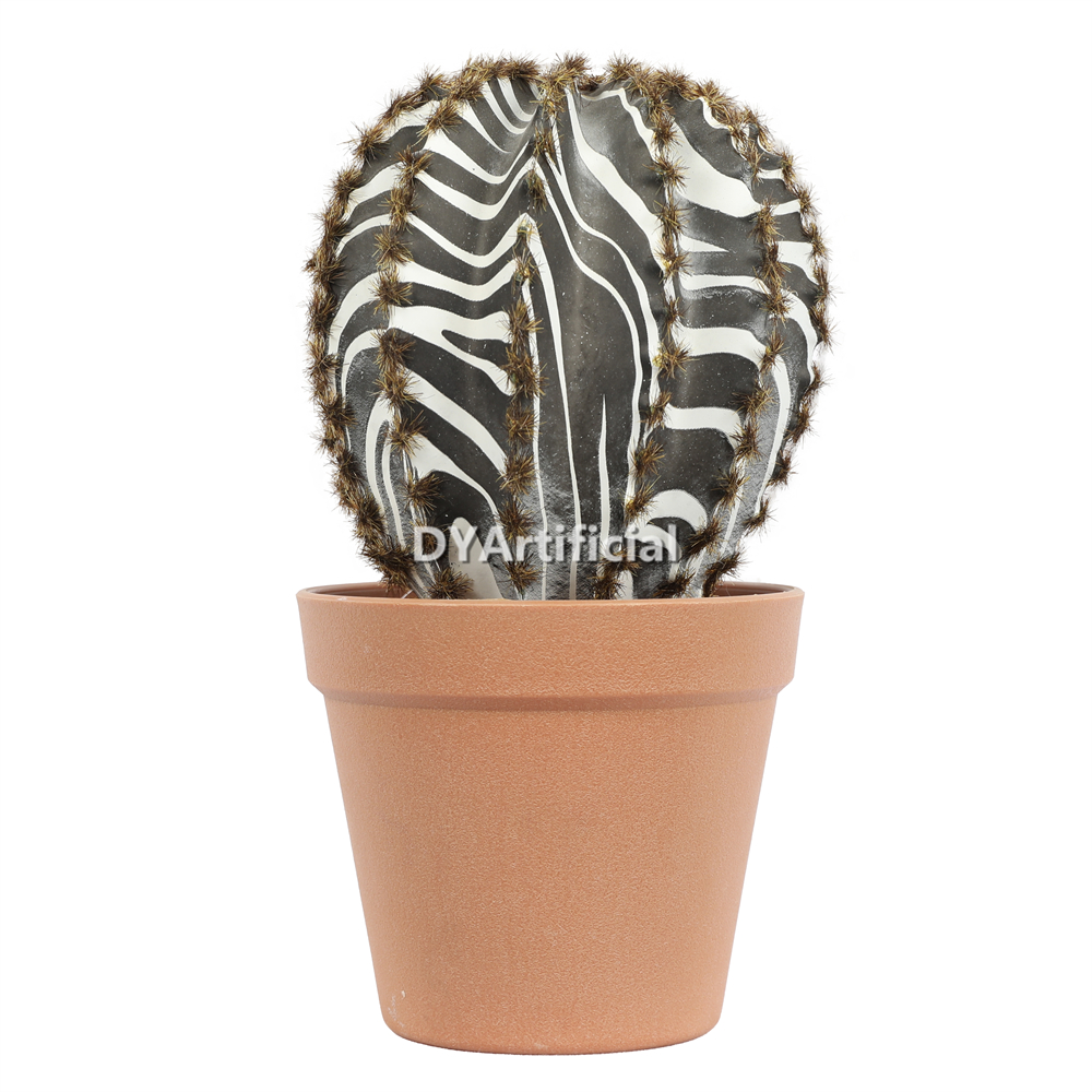 Artificial Cactus In Plastic Pot 25CM Height Indoor